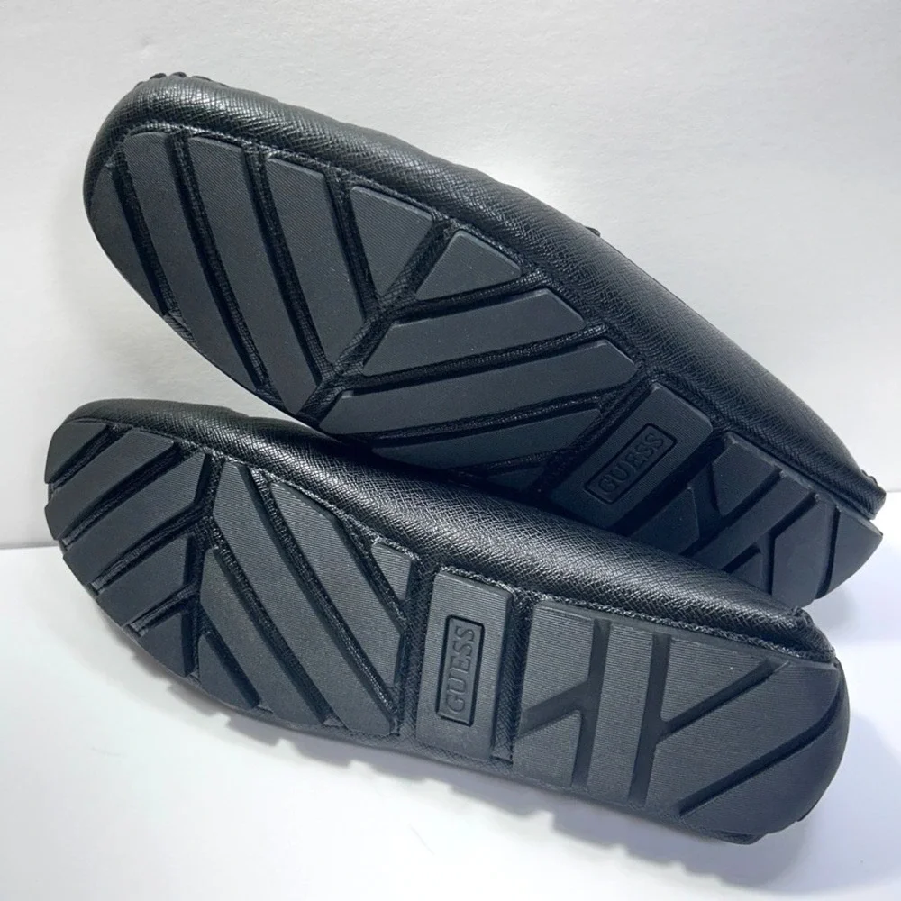GUESS Alai Moc Toe Slip On Driving Loafers Men's Shoes Black‎ 10.5 M